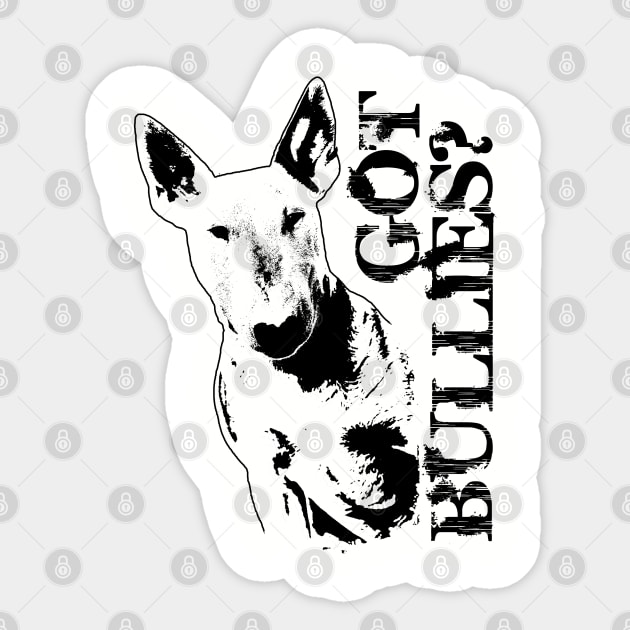 Bull Terrier  - Bully Sticker by Nartissima